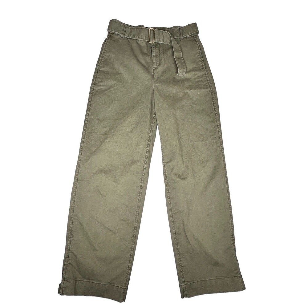 Banana Republic Authentic Chino Olive Green utility military style Pants Size 6